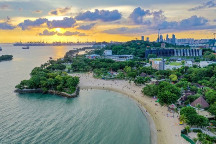 Visit Sentosa Island for Beach Activities